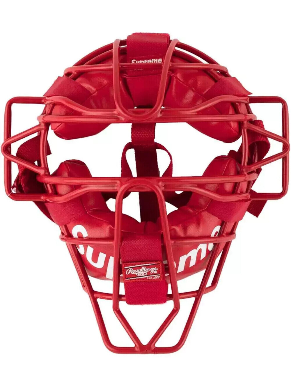 Supreme Rawlings Catcher’s Mask Red Baseball SS18 Box Logo - Picture 3 of 6